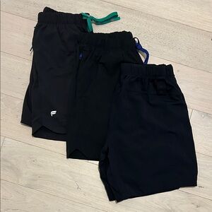 Men’s Fabletics Black Shorts -3 pairs